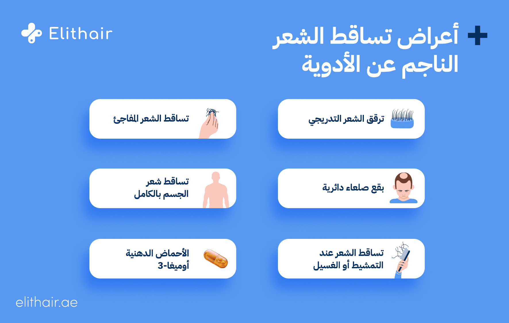 أعراض تساقط الشعر بسبب الأدوية - مشفى اليت هير