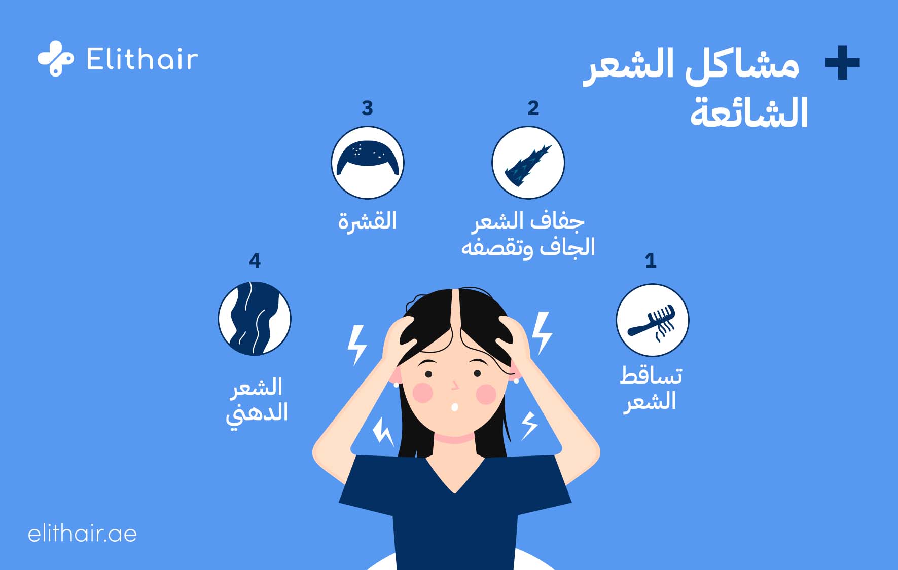 مشاكل الشعر - مركز اليت هير لزراعة الشعر