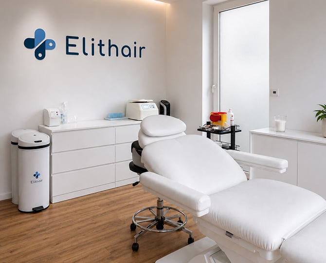 Der Behandlungsraum von Elithair für den Haartransplantation Standort in Hamburg