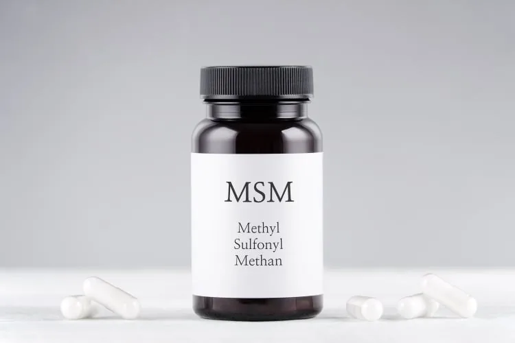 MSM Kapseln in einer Flasche