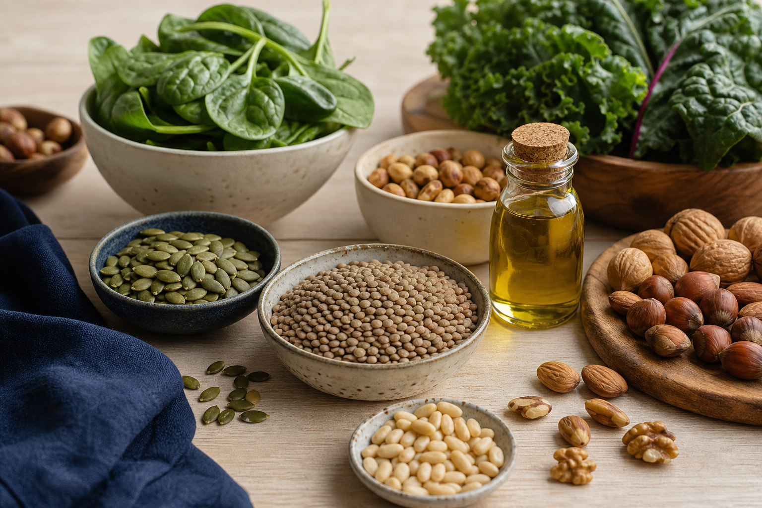 Alimentos ricos en hierro y zinc para favorecer un vello púbico sano