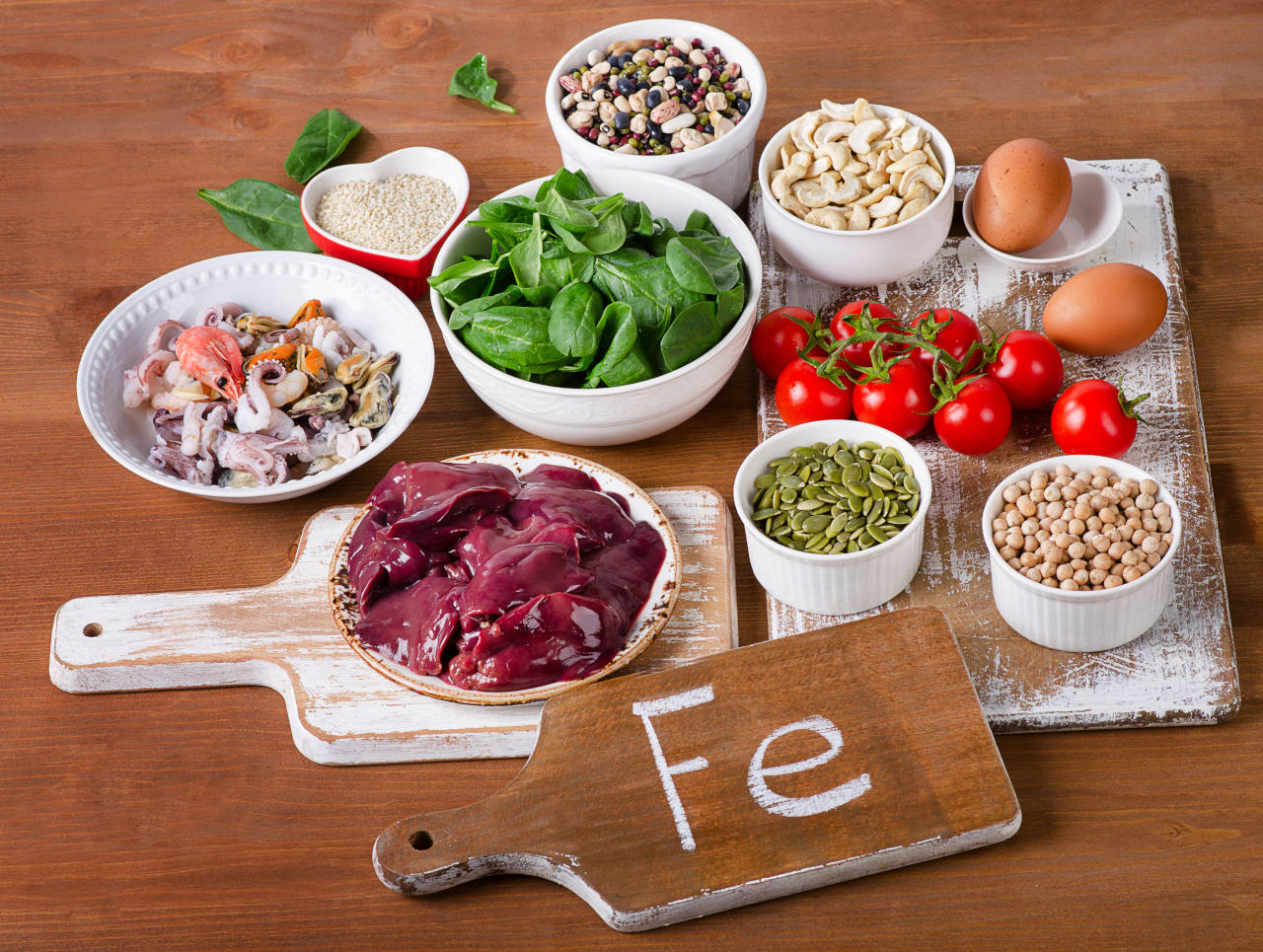 Aliments riches en fer permettant d’éviter une perte de cheveux pendant les règles