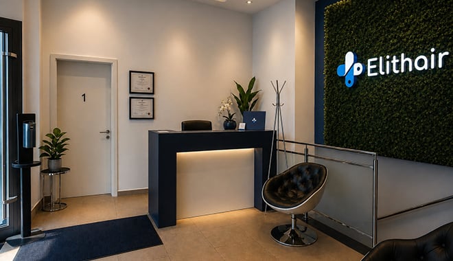 Salle de traitement du centre PRP Elithair à Berlin