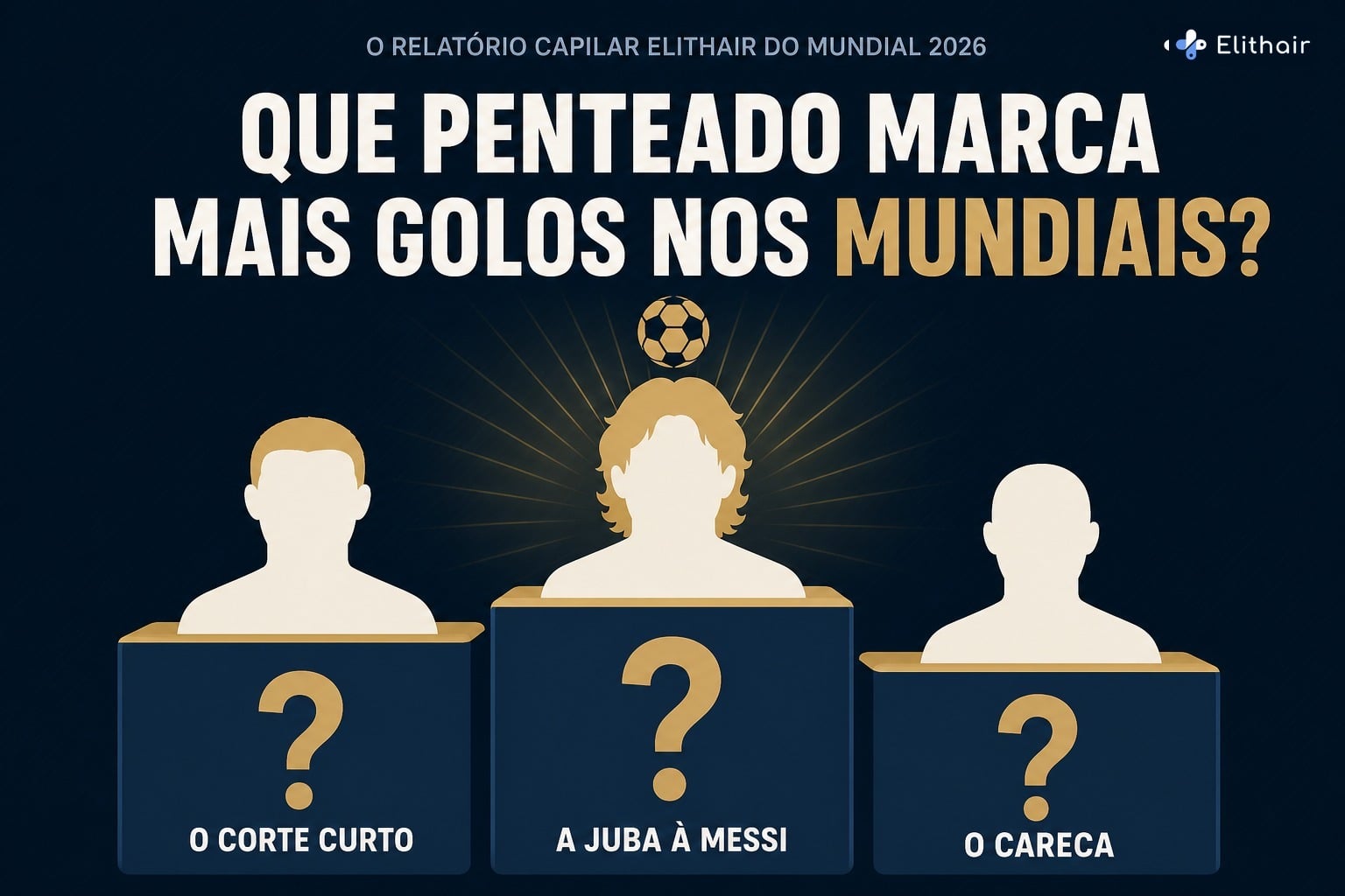 Infografia: que penteado marca mais golos nos Mundiais? Pódio-enigma com corte curto, juba à Messi e careca