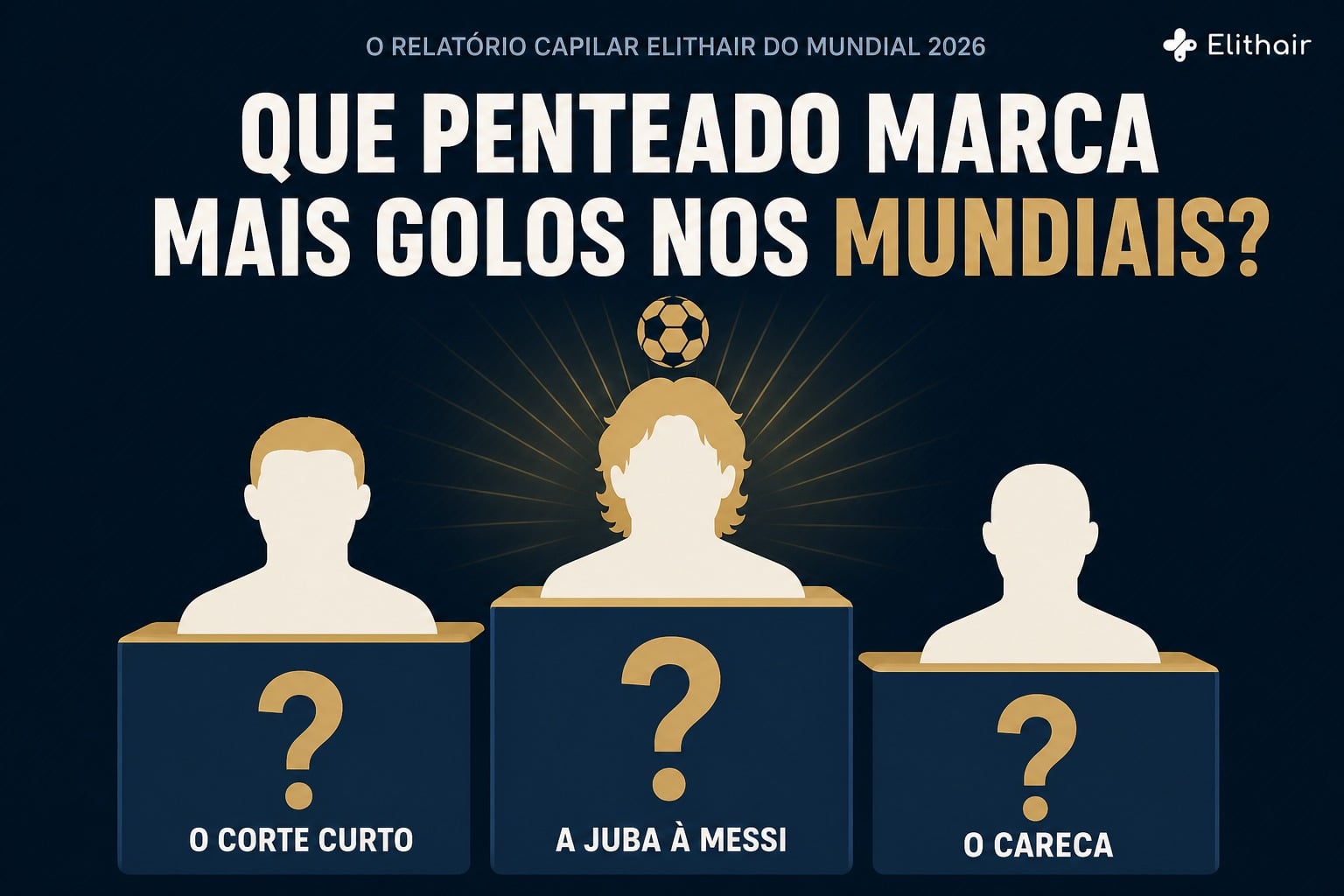 Infografia: que penteado marca mais golos nos Mundiais? Pódio-enigma com corte curto, juba à Messi e careca