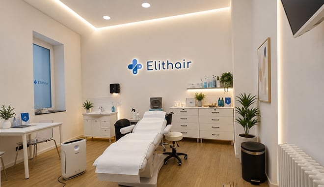 Elithair tedavi odası, PRP Berlin lokasyonu