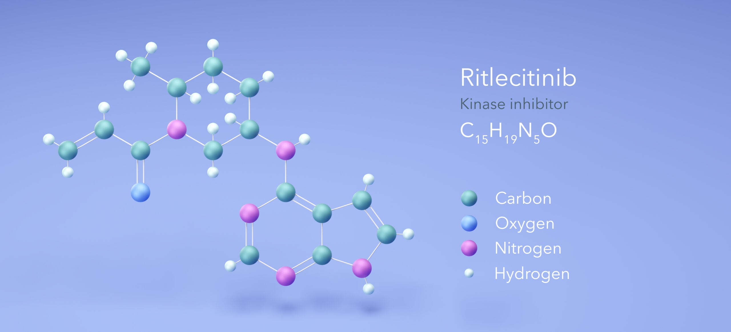 The chemical compound for ritlecitinib.