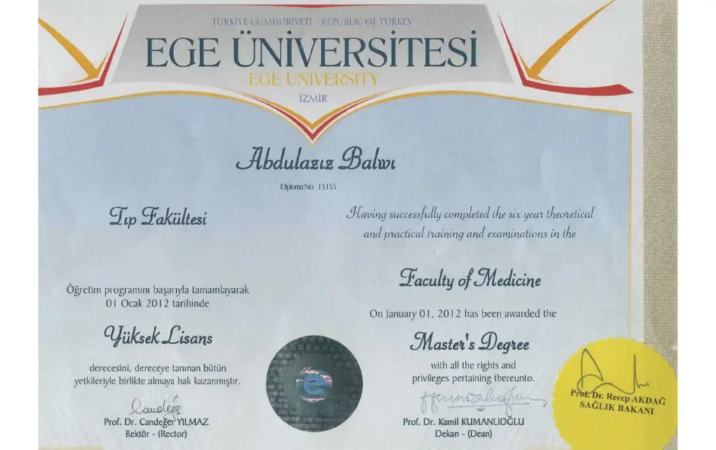 Dr. Balwi Certificate 1