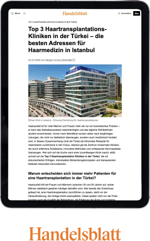 Articolo su Elithair nel Handelsblatt